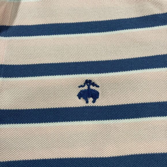 Brooks Brothers Striped Polo (Men’s Size S) • Blue & Pink • Performance Fit - Picture 4 of 6
